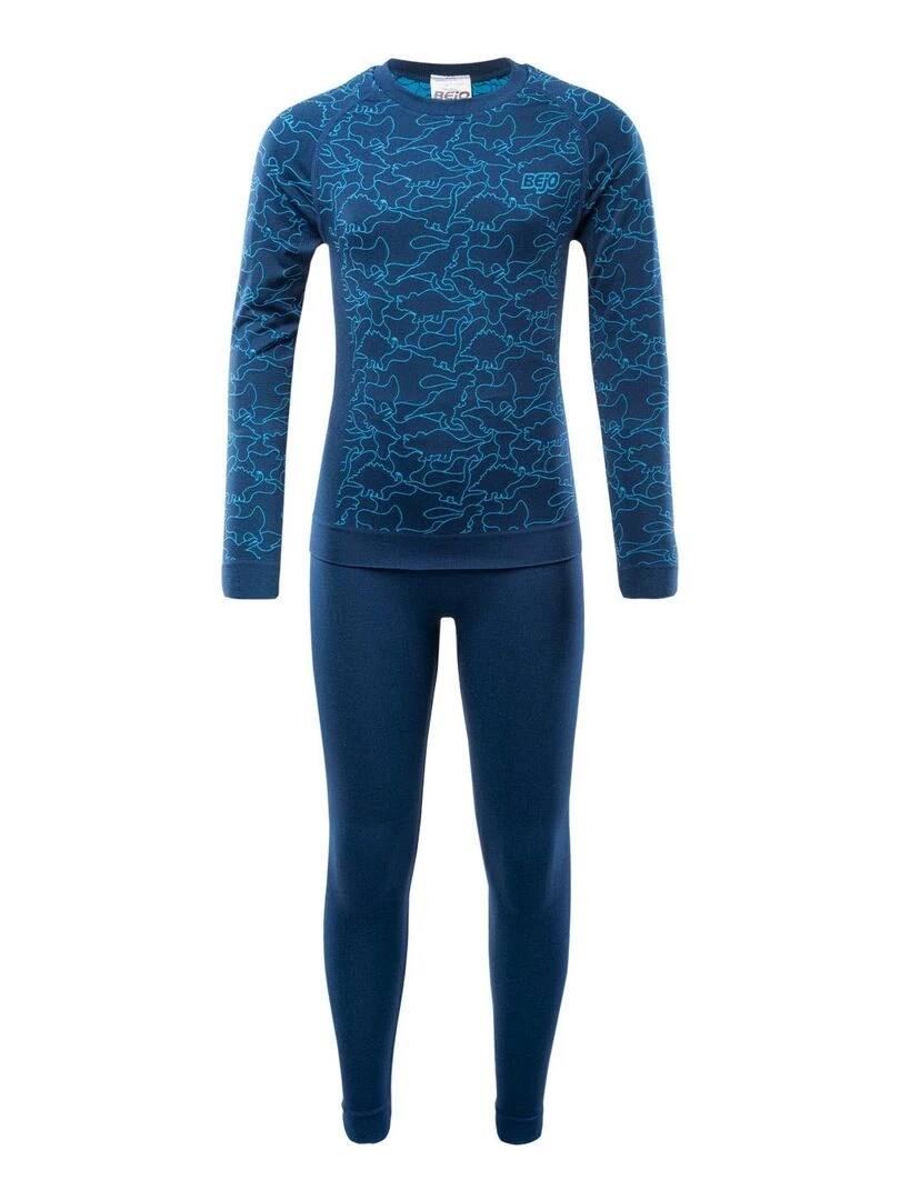 Bejo Ensemble Sous vêtements thermiques GRAR Bleu azur
