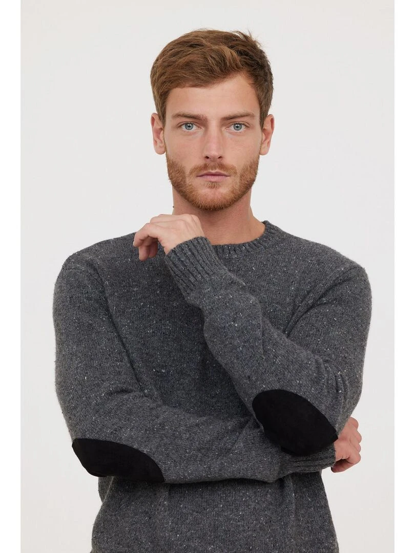 Lee Cooper   Pull manches longues laine regular COOLY   gris anthracite