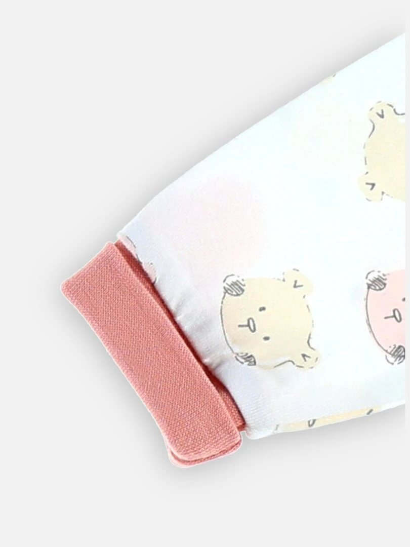Pyjama combi longue iconique en coton bio    Noukie's   Rose