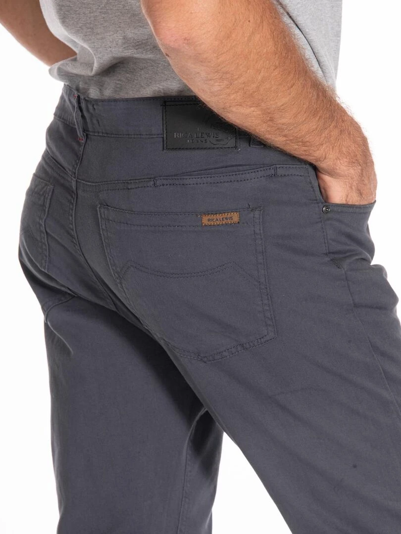 Jeans coupe relax RL60 gabardine stretch RELAXC 'Rica Lewis'   Gris