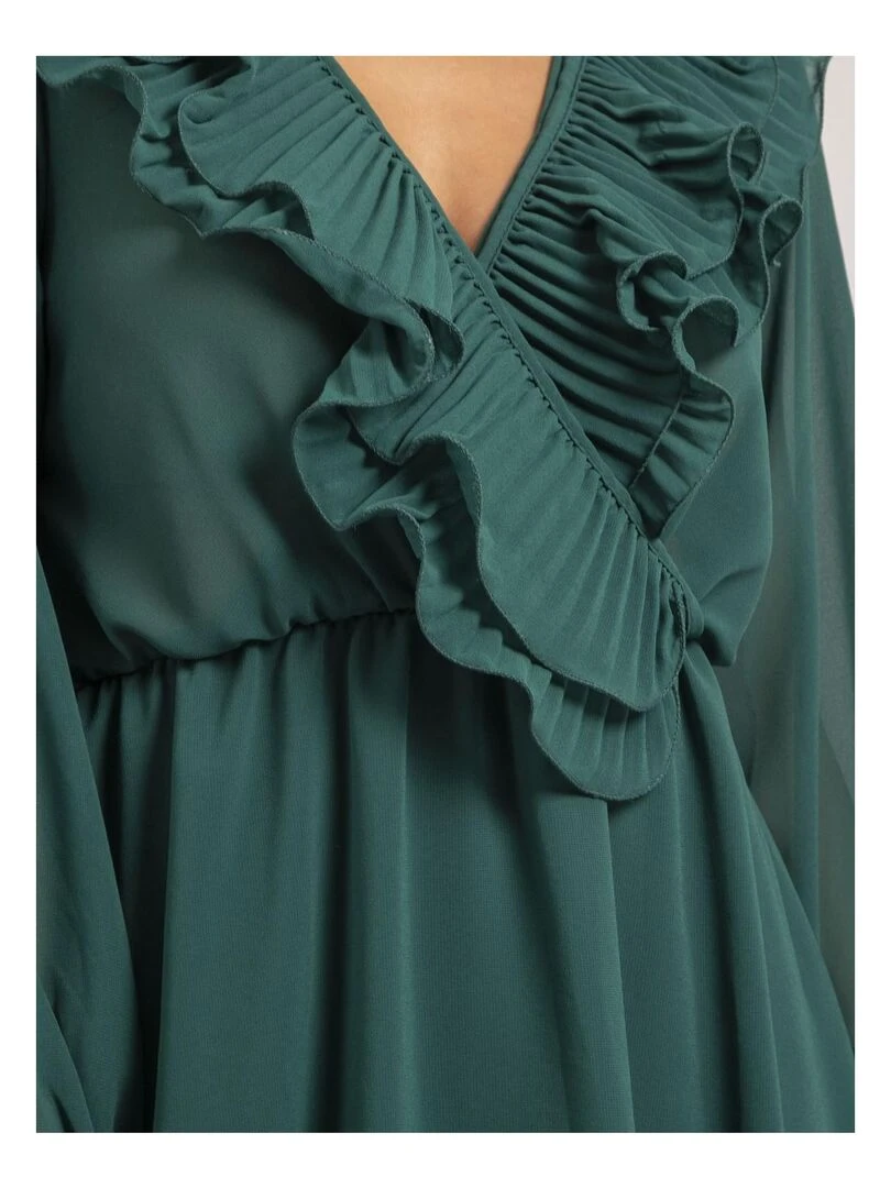 Robe courte ISNELLE   Vert