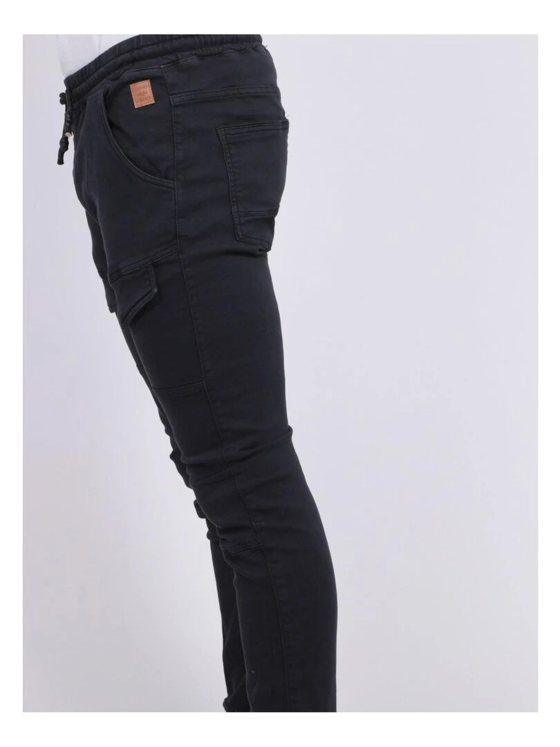 Pantalon battle molleton CLOGO   Bleu marine