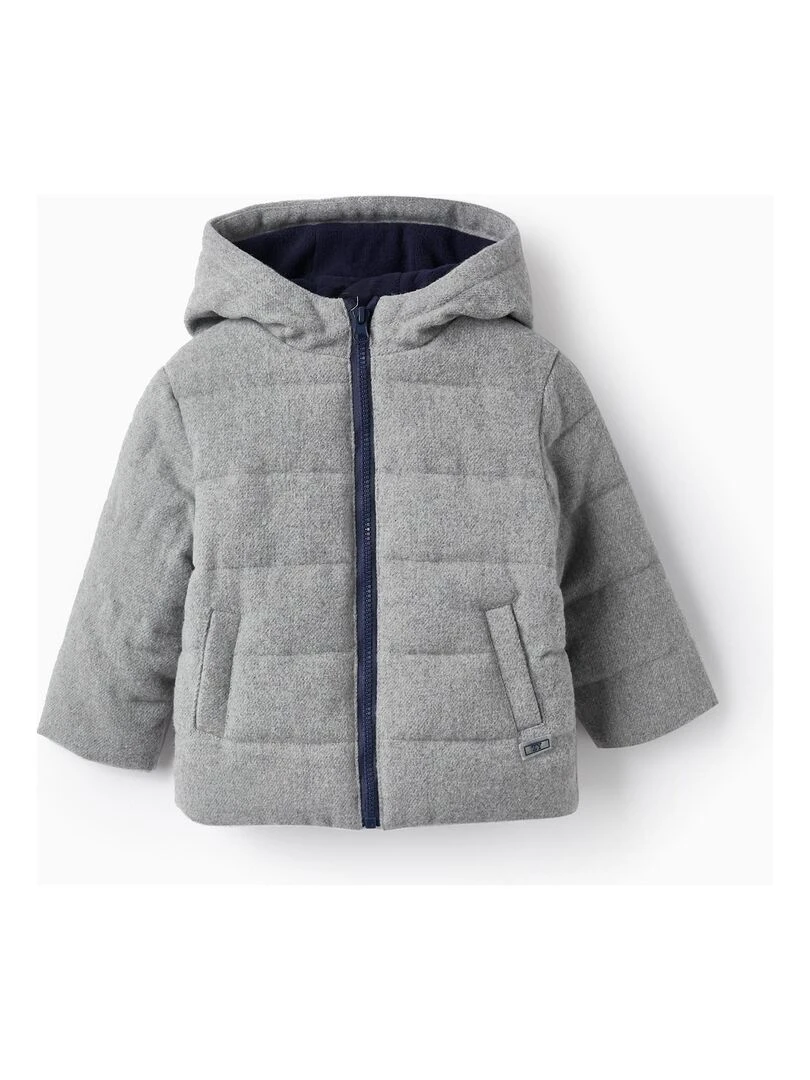 Manteau Matelassé avec Bébé Garçon LITERATURE CLUB Gris