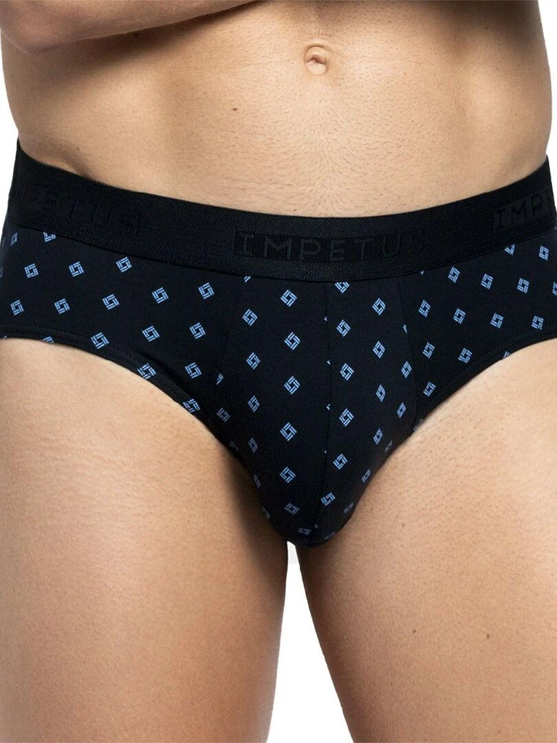 Lot de 2 slips en coton Belmond Noir
