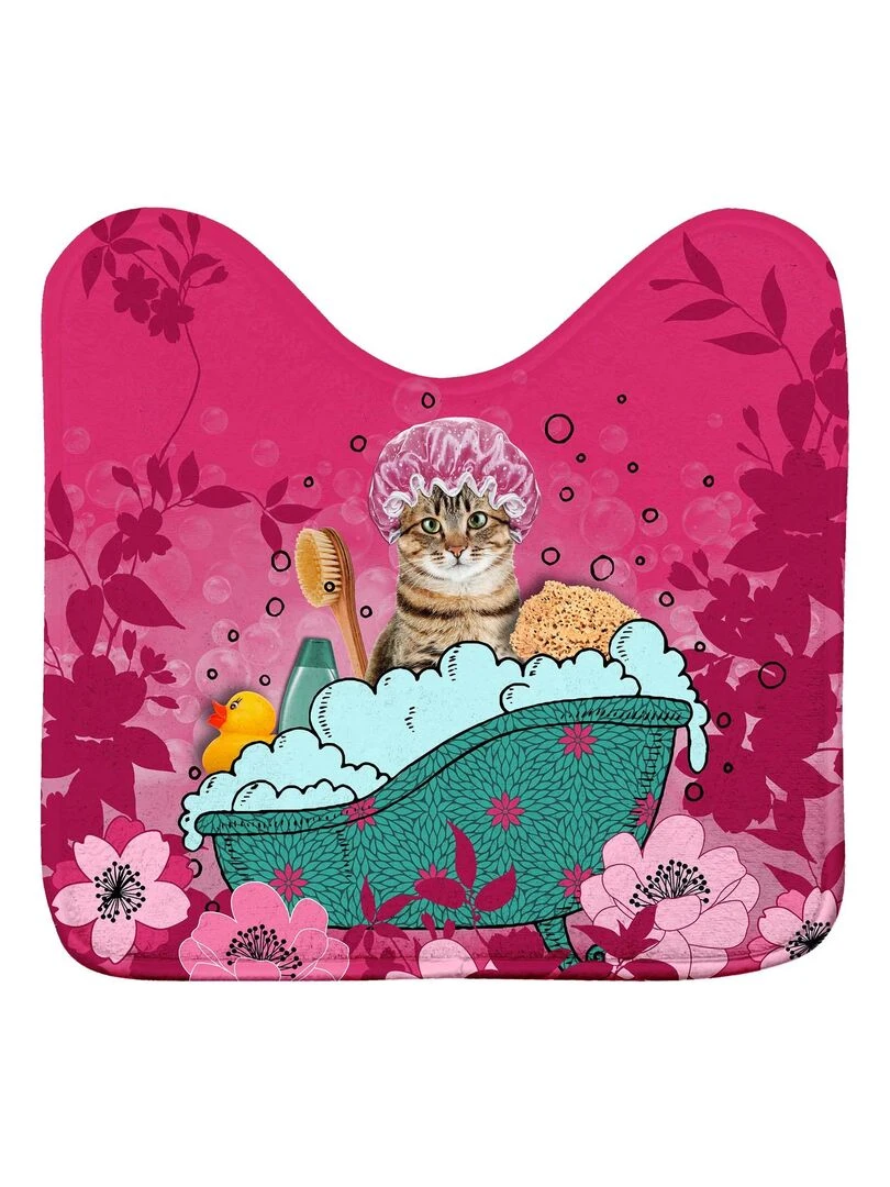 Tapis contour de WC Cat zen Rose
