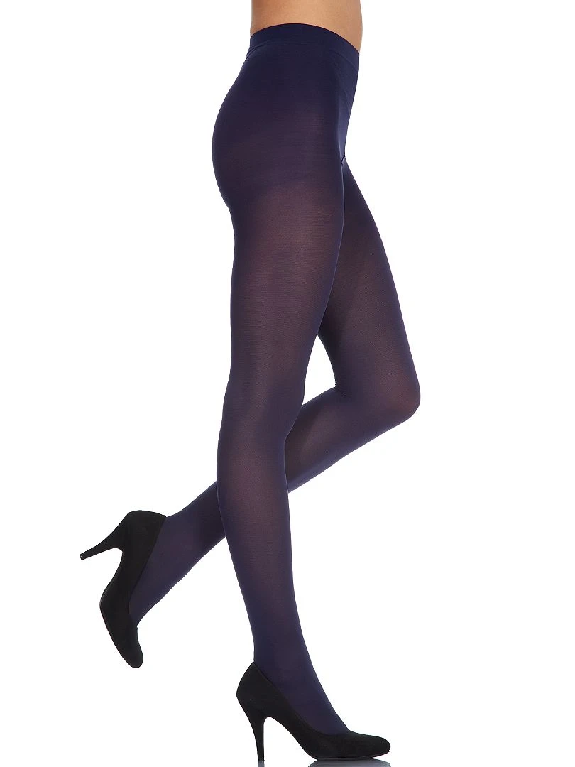 Collants opaques veloutés 'DIM' 50D bleu marine
