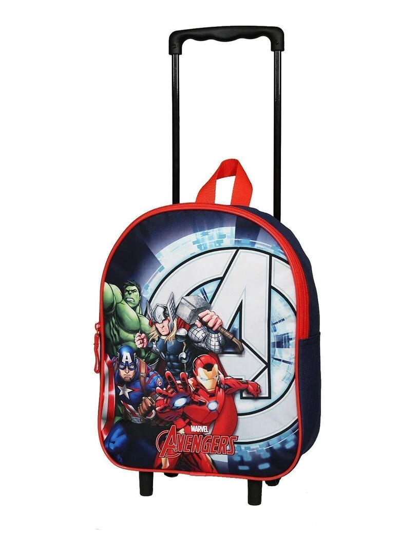Sac à dos à roulettes 31 cm Avengers Marvel Bleu marine Bagtrotter Multicolore