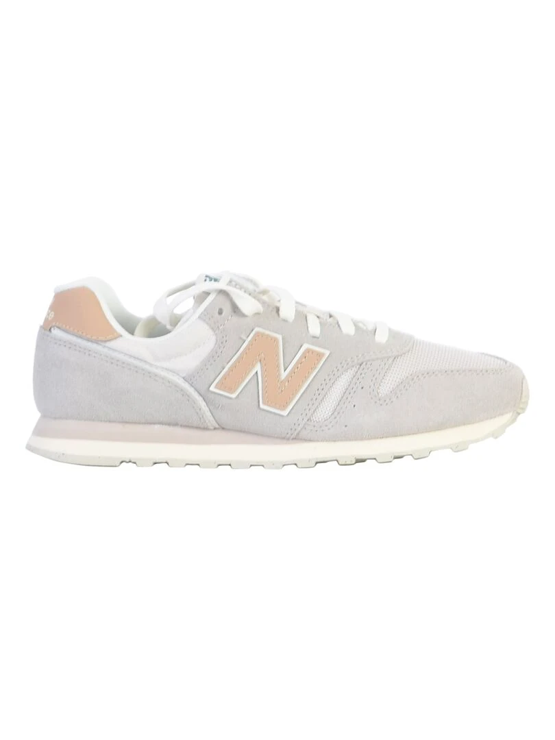 Basket Cuir New Balance 373 Femme Beige