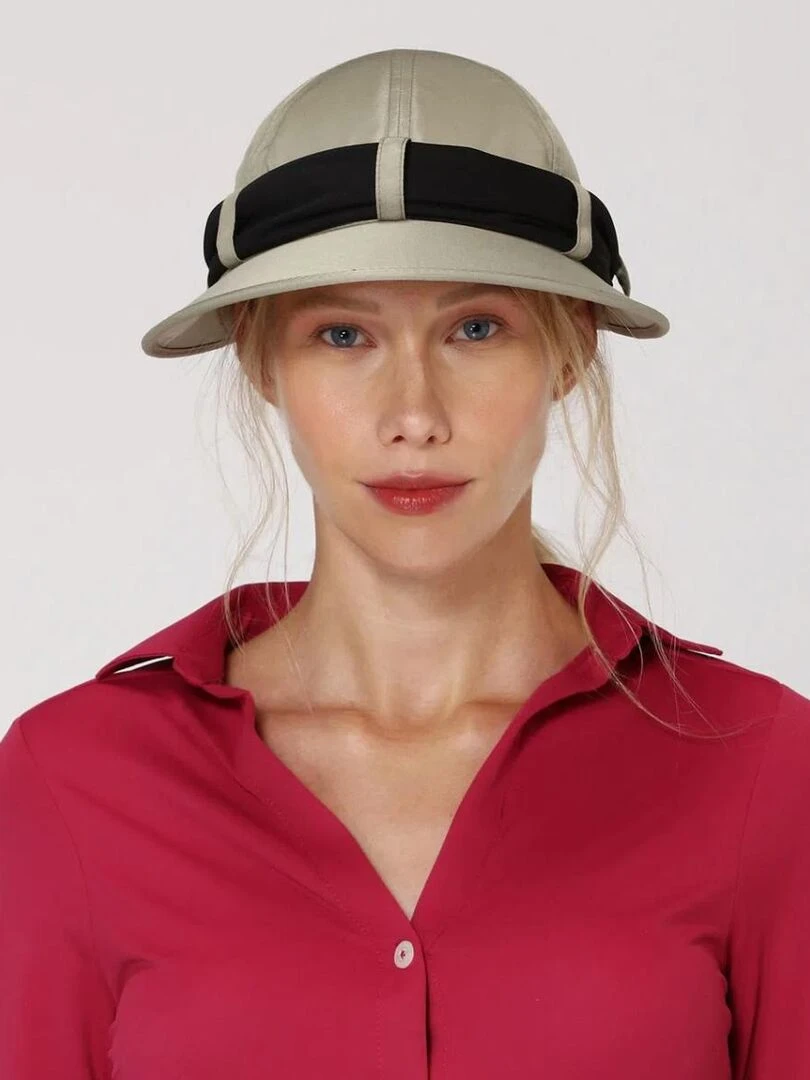 Casquette Cap Saint Tropez Kaki Preto Upf50+ / UV Line Beige