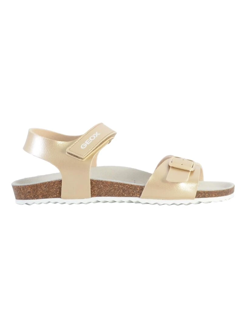 Sandale Cuir Enfant Geox Adriel Gris