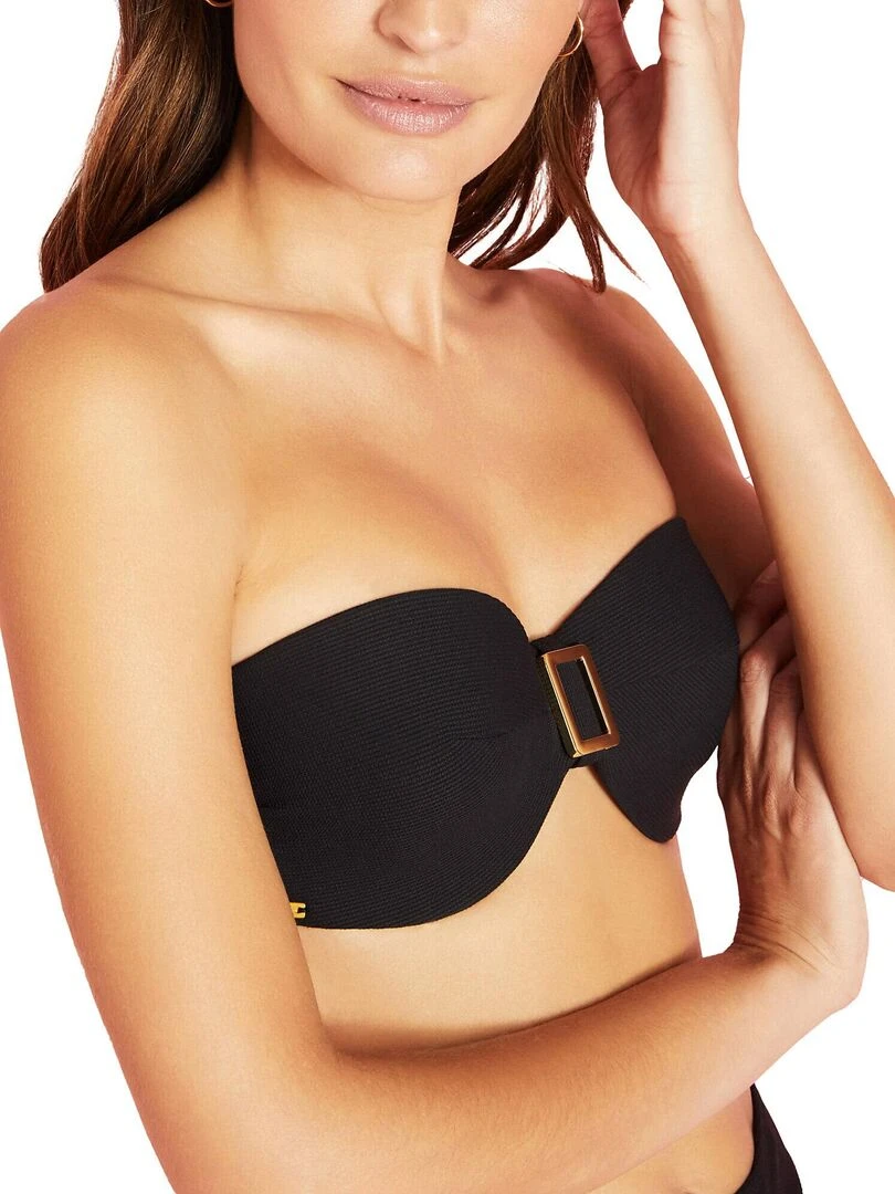 Haut maillot de bain bandeau Miami   Noir