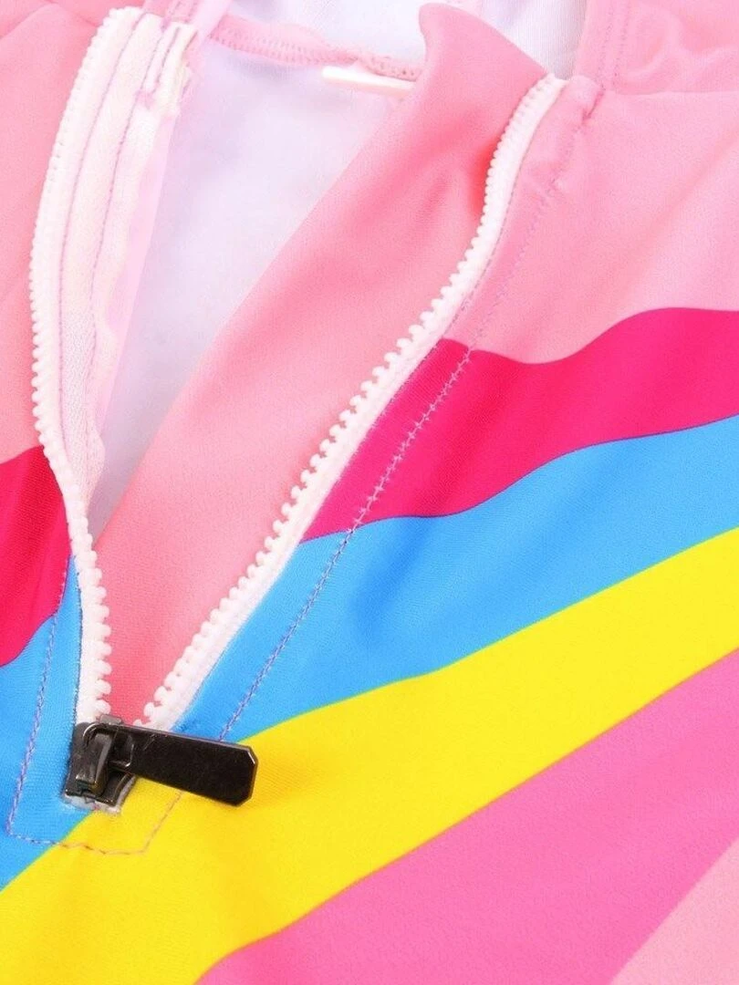 Combinaison de bain enfant licorne 6 ans   Rose