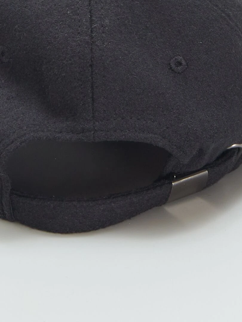 Casquette en flanelle   Noir