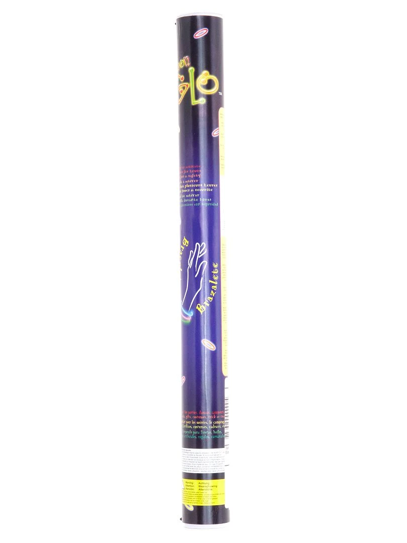 Tube 15 bracelets lumineux multicolore