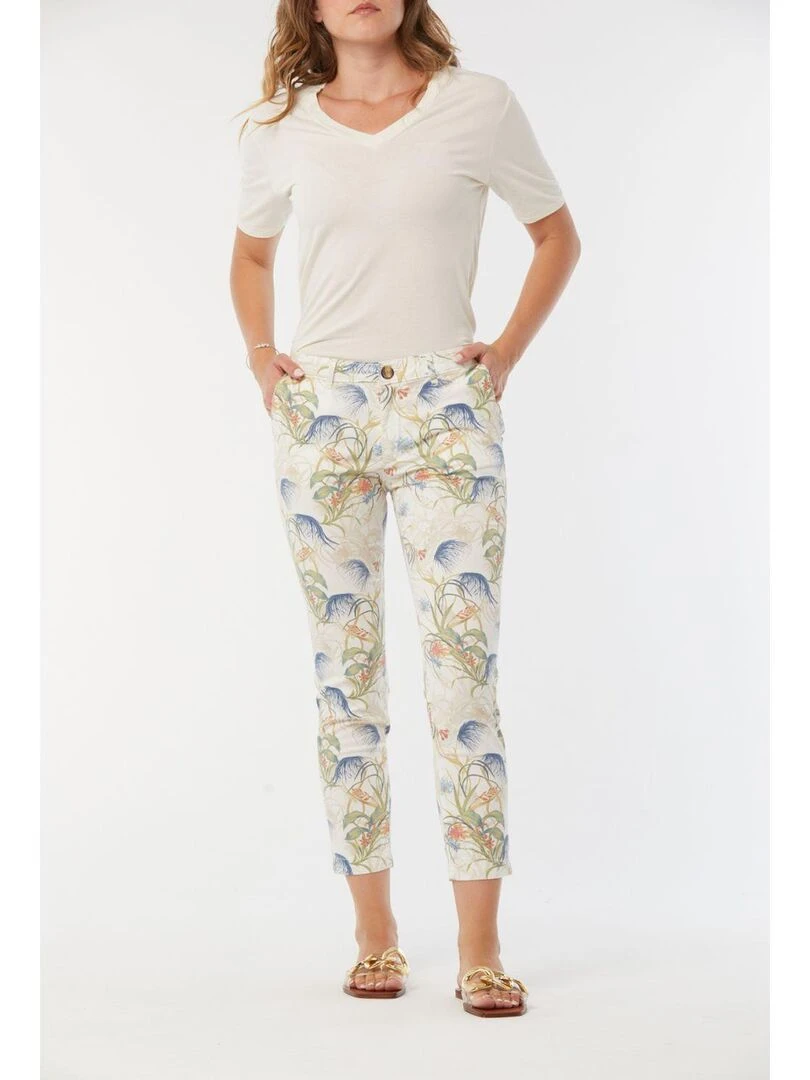 Lee Cooper Pantalon coton chino JEMILA Rose clair