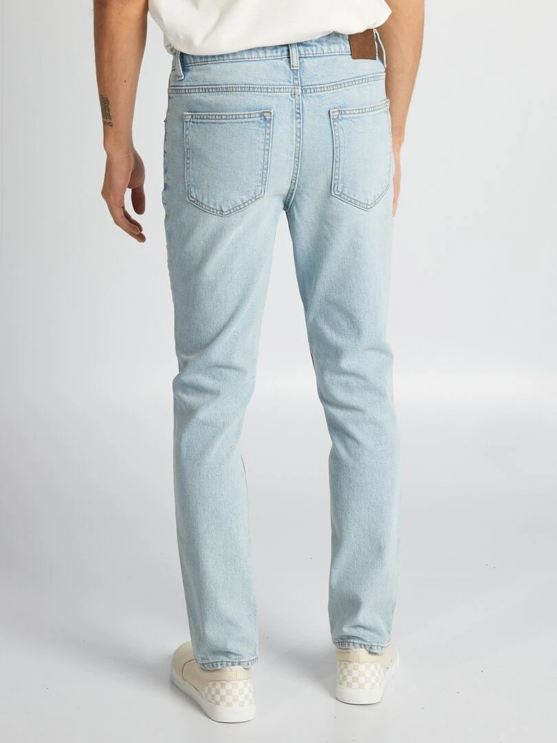 Jean slim fit à 5 poches   Bleu