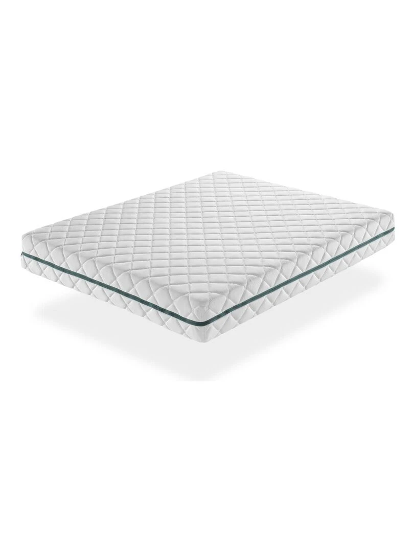 Matelas Ressorts Ensachés EROS Epaisseur 24 CM 7 zones de confort. Déhoussable. Respirant Blanc