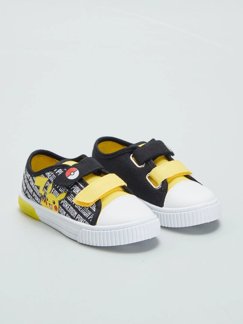 Baskets basses 'Pokémon' à scratchs Noir