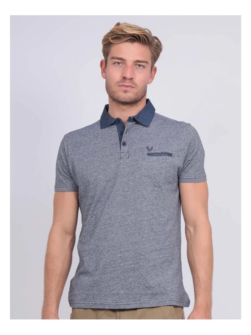 Polo pur coton PUGO Bleu marine