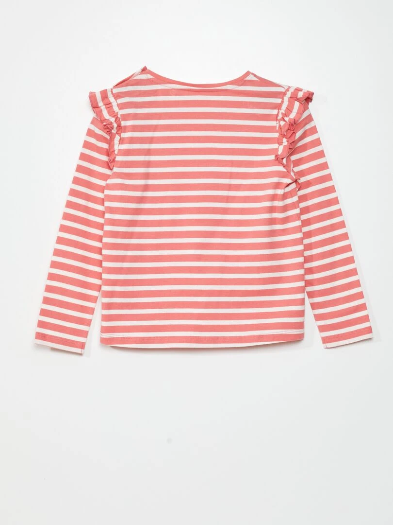 T shirt 'Disney' avec volants   So Easy   Rose