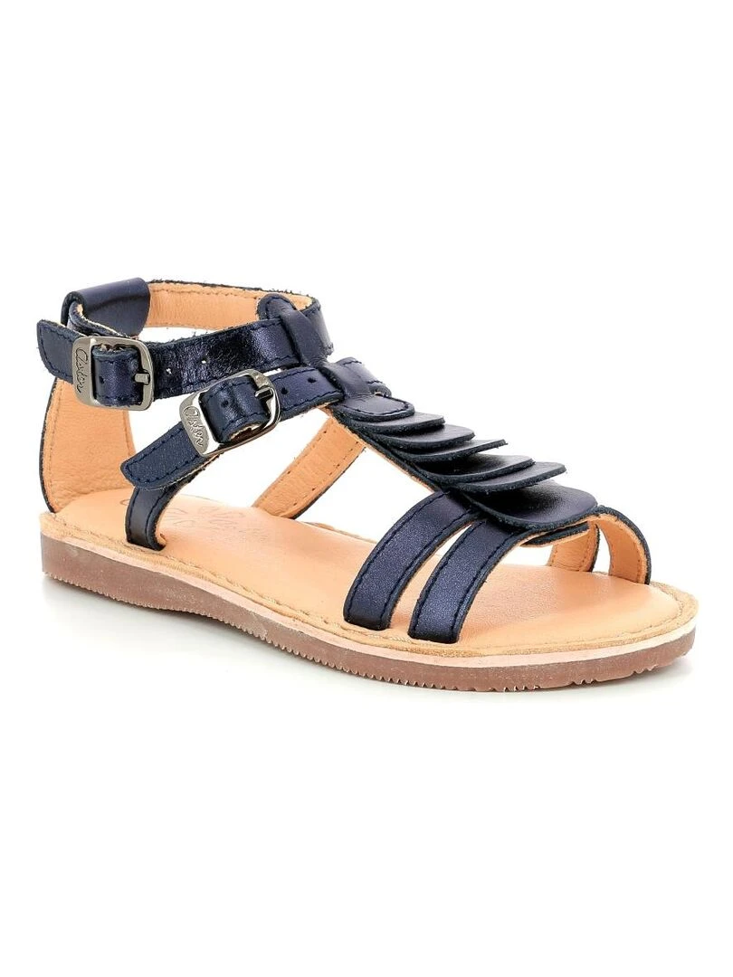 Sandales Cuir Dertige Bleu marine