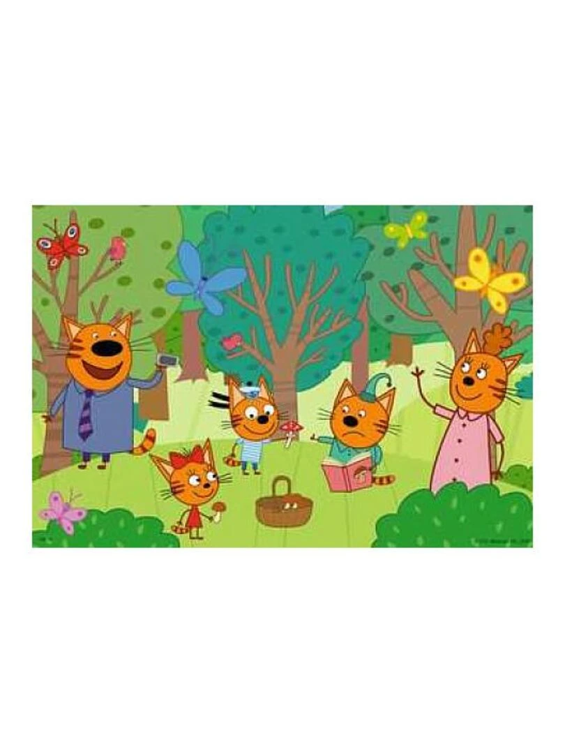 Puzzle 2x12 p Journée nature en famille Kid E Cats N/A