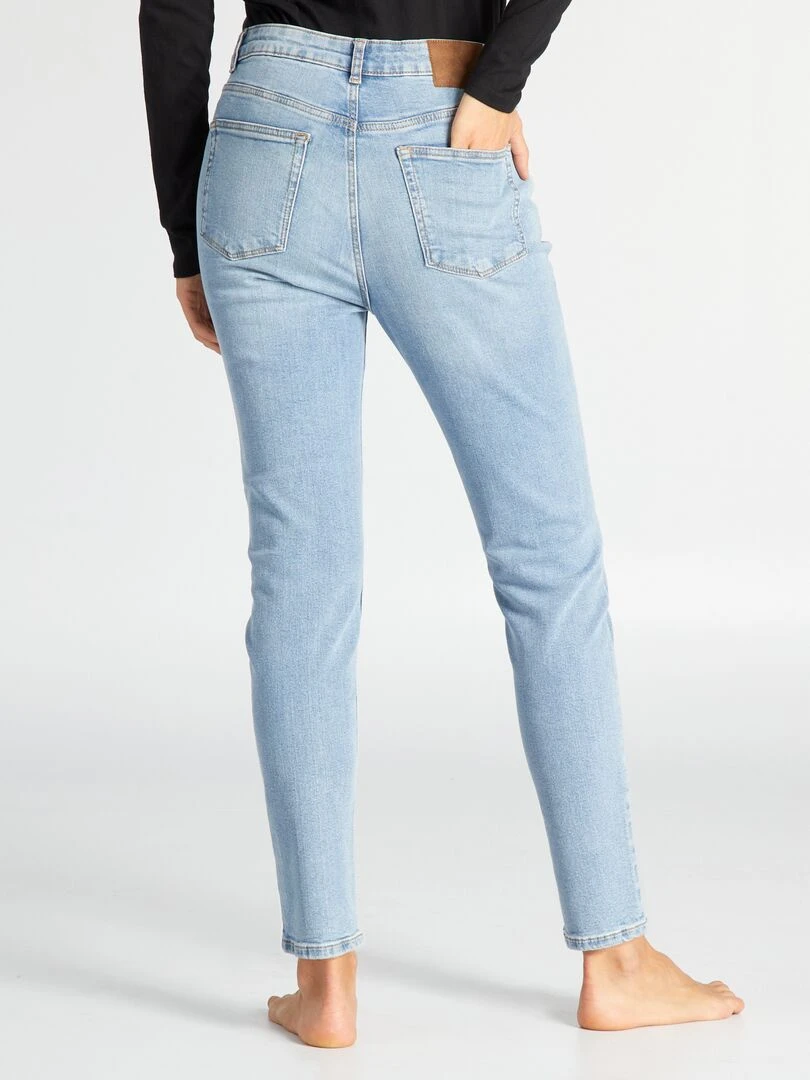 Pantalon slim en denim   L34   Bleu