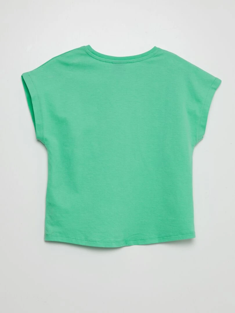 T shirt à col rond   Paris 2024   Vert