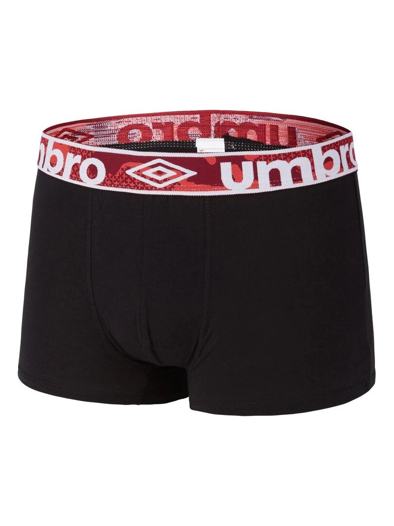 Lot de 5 Boxers coton homme Uni Umbro   Noir