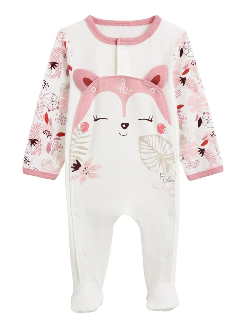 Pyjama bébé ouverture pont Machu Picchu Ecru