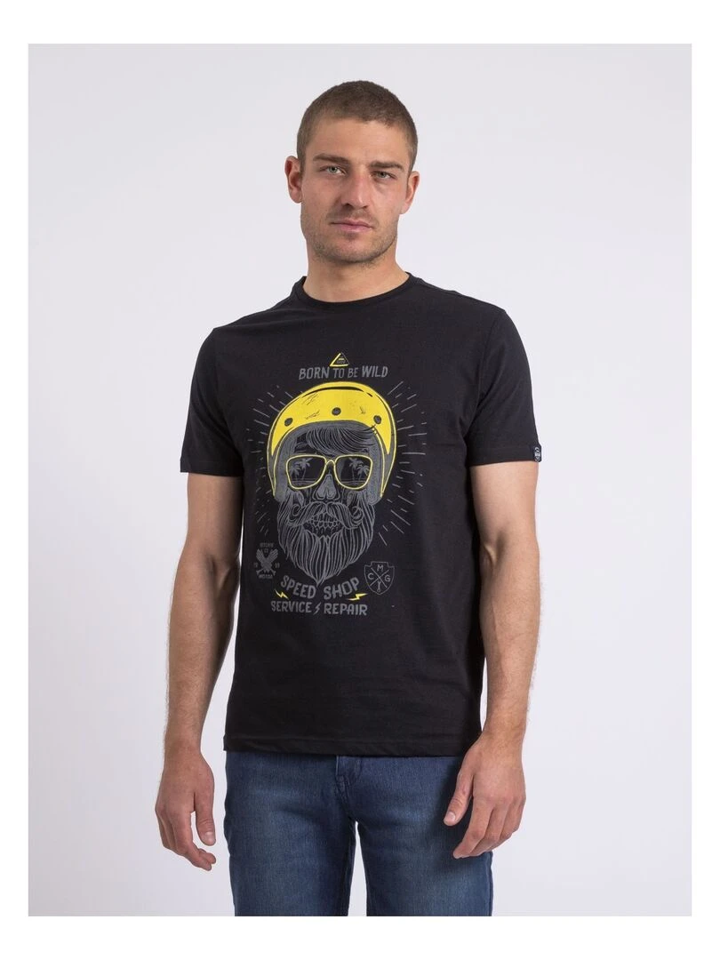 T shirt col rond NOSHOP Noir