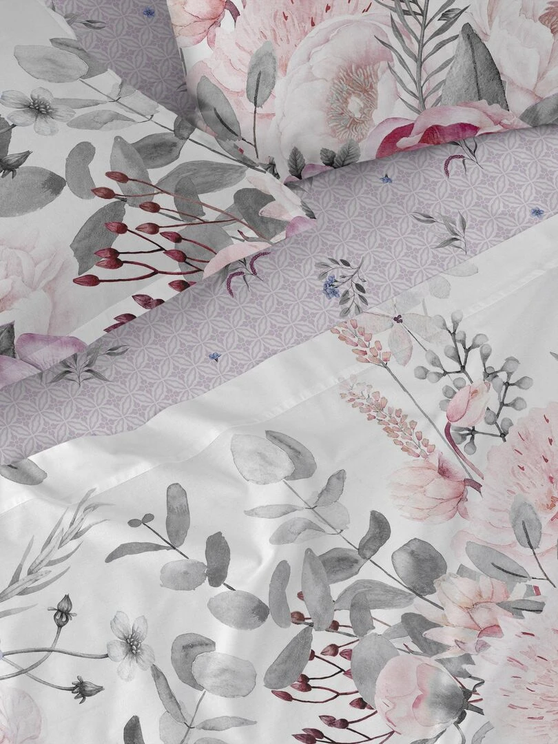 Drap Delicate bouquet "Happyfriday"   Blanc