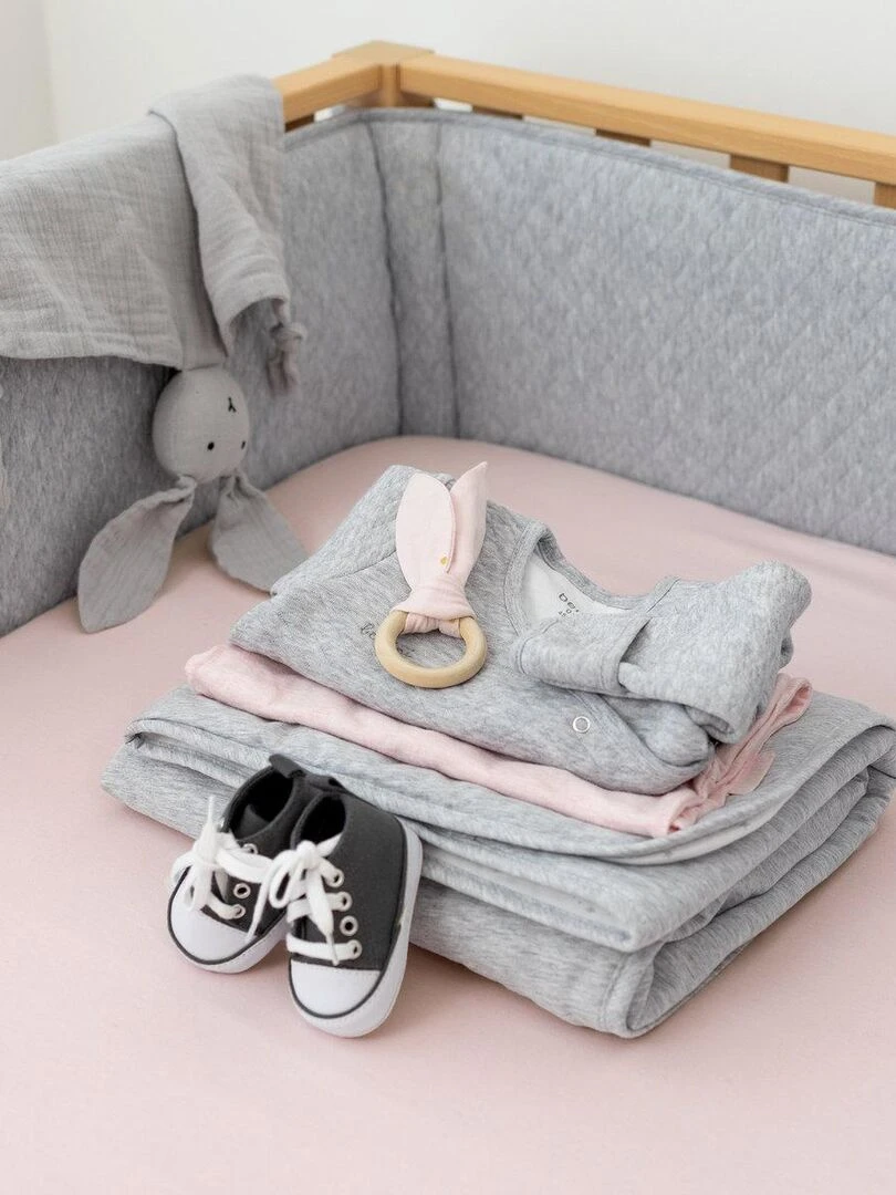 Bemini Gigoteuse  avec moufles Pady quilted jersey   Gris chiné
