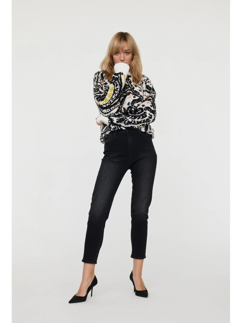 Lee Cooper   Jean coton mom JADA   Noir