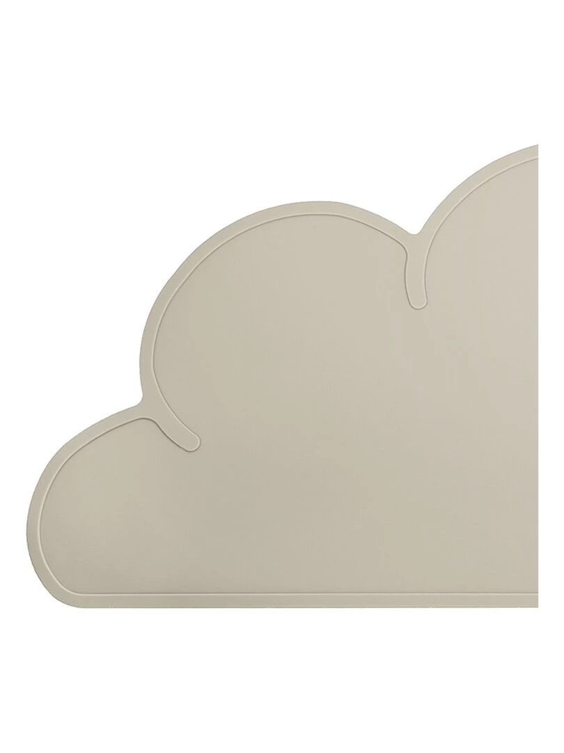 Set de table en forme de nuage en silicone   Beige gris
