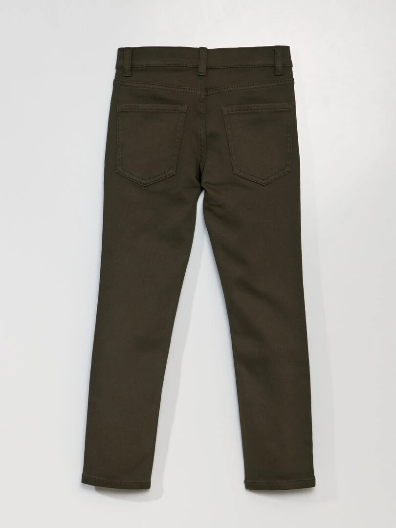 Pantalon slim Kaki
