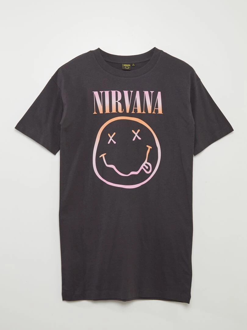 Chemise de nuit 'Nirvana' Noir