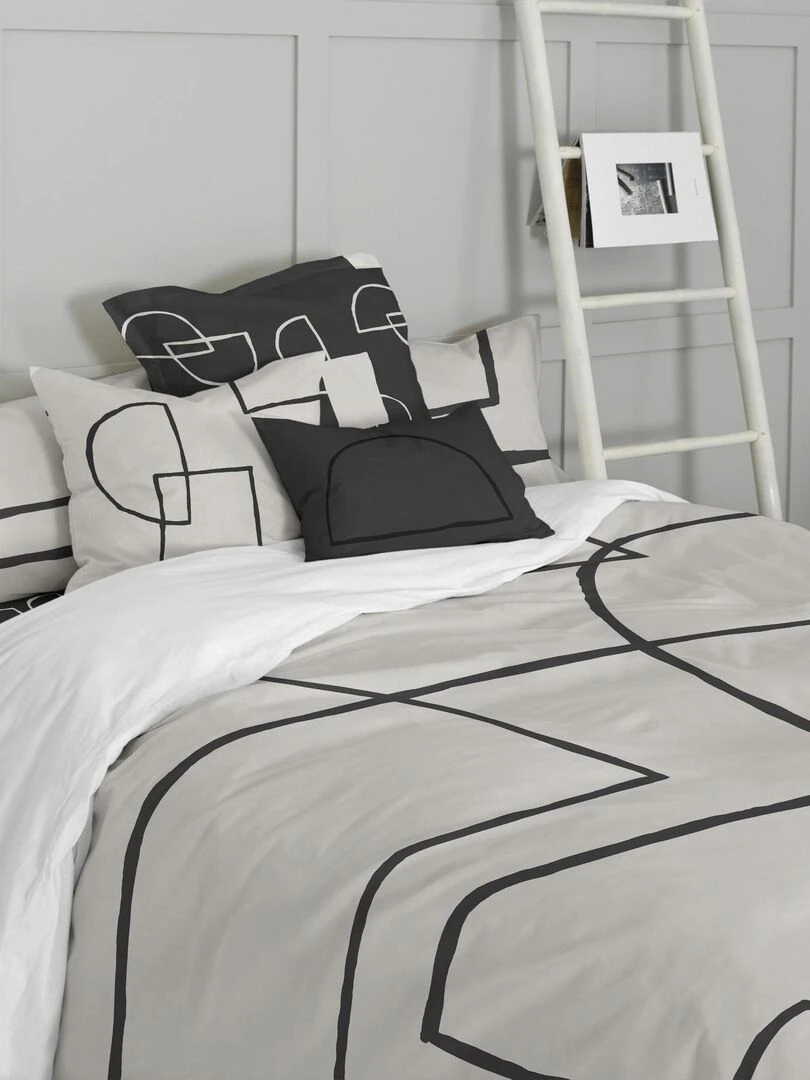 Housse de coussin Serenity "Happyfriday"   Blanc