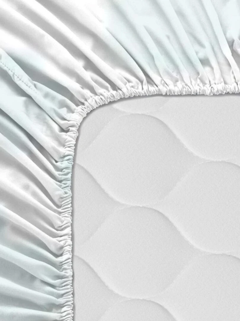 Drap housse Little birds "Happyfriday"   Blanc