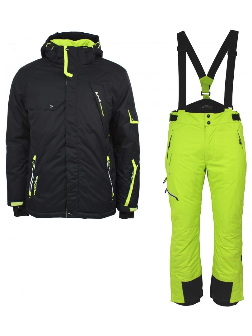 Ensemble de ski homme COSMIC PEAK MOUNTAIN Noir Vert
