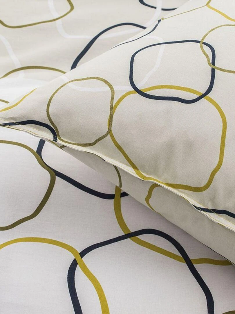 Housse de couette réversible et taie d'oreiller Today 100% coton 4.36   Multicolore