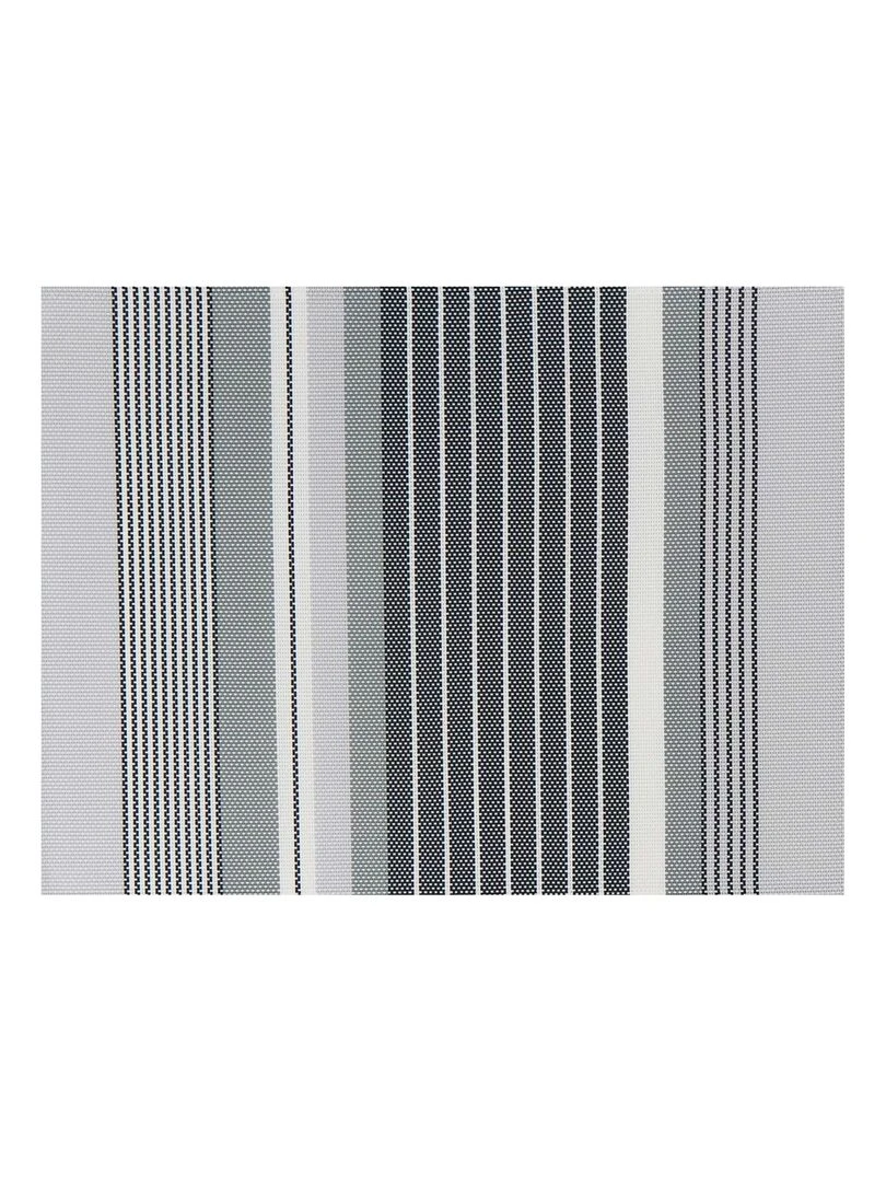 Set de table plastifié et rayé   Gris clair
