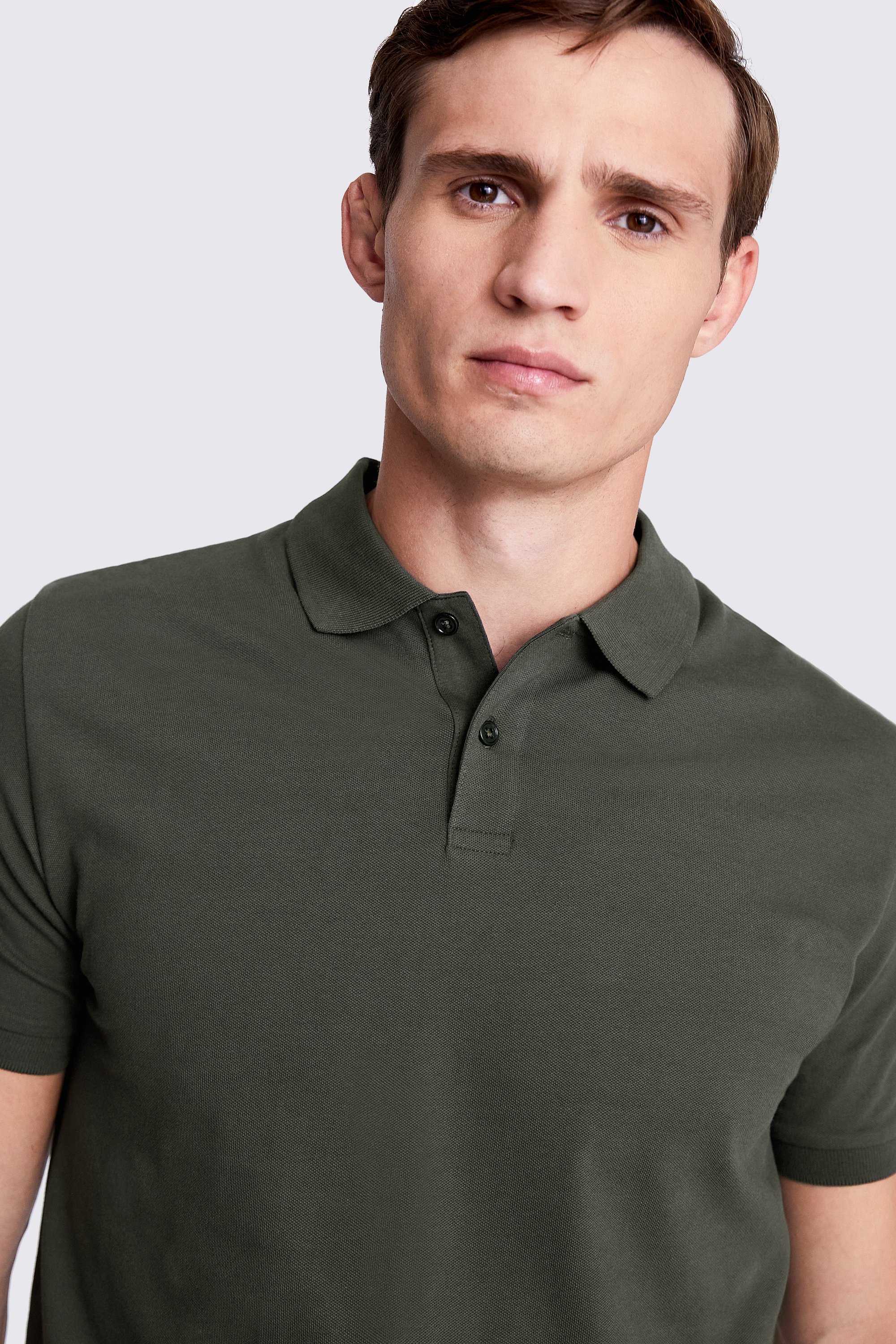 Apple Green Pique Polo Shirt   Buy Online at Moss
