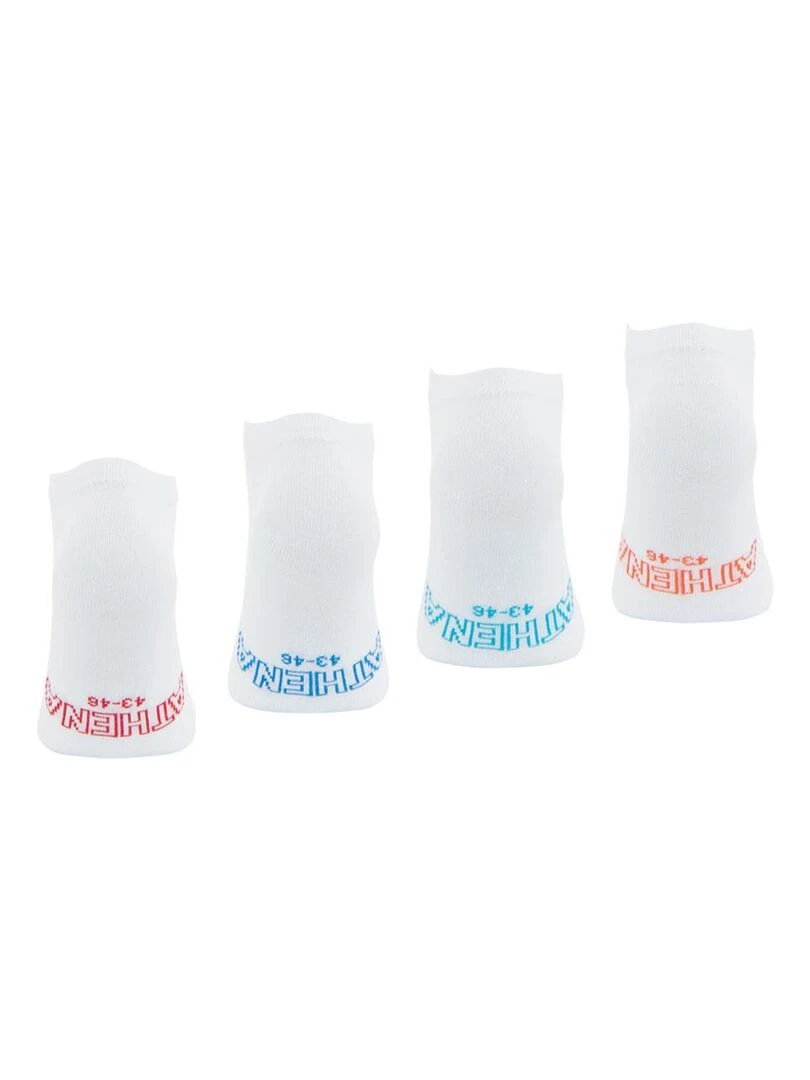 Lot de 4 paires de socquettes low cut Eco Pack   Blanc