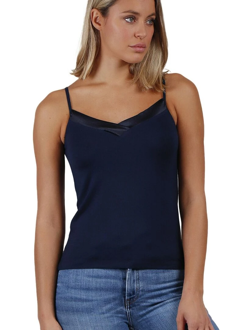 Débardeur Escote Raso   Bleu marine