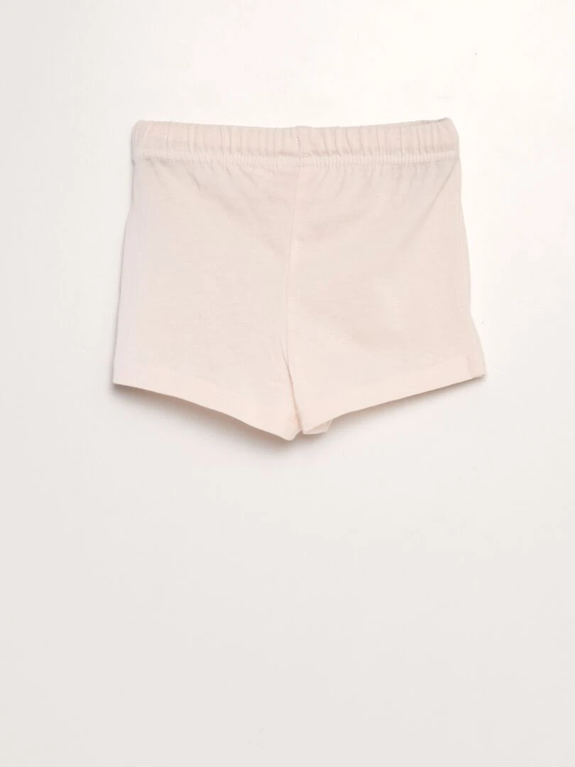 Ensemble tee shirt + short 'Peppa Pig'   Blanc