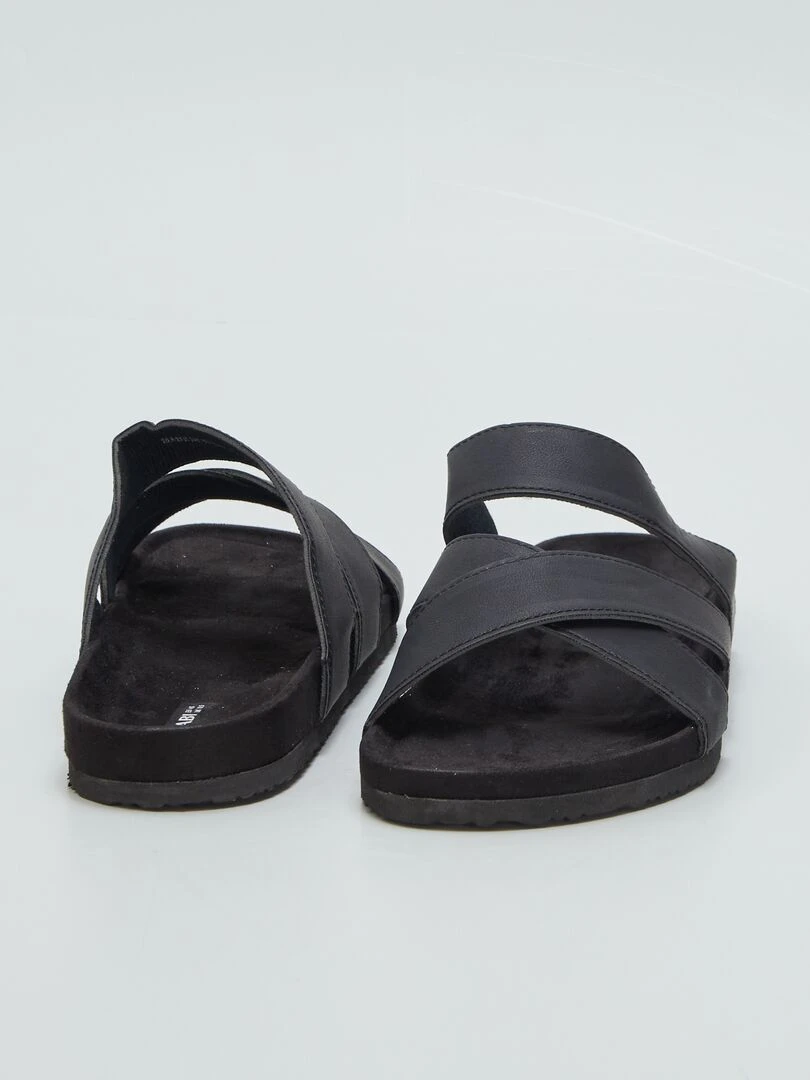 Sandales unies   Noir