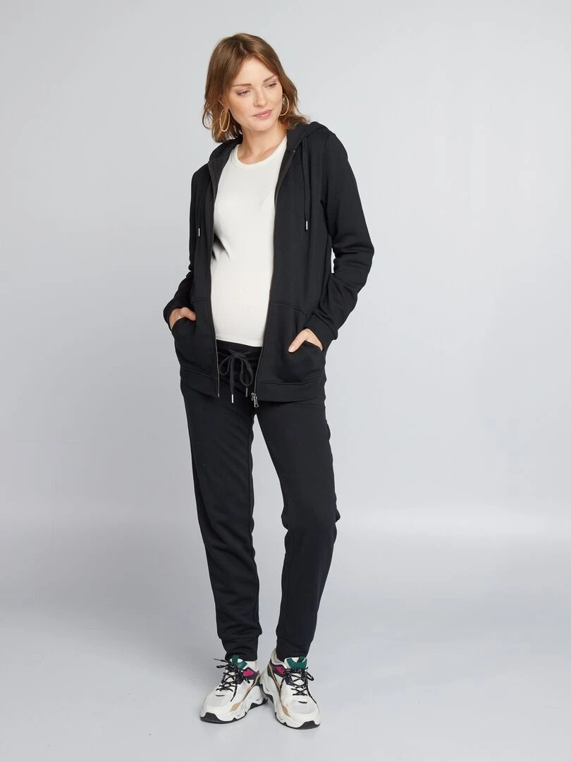 Pantalon grossesse en molleton Noir