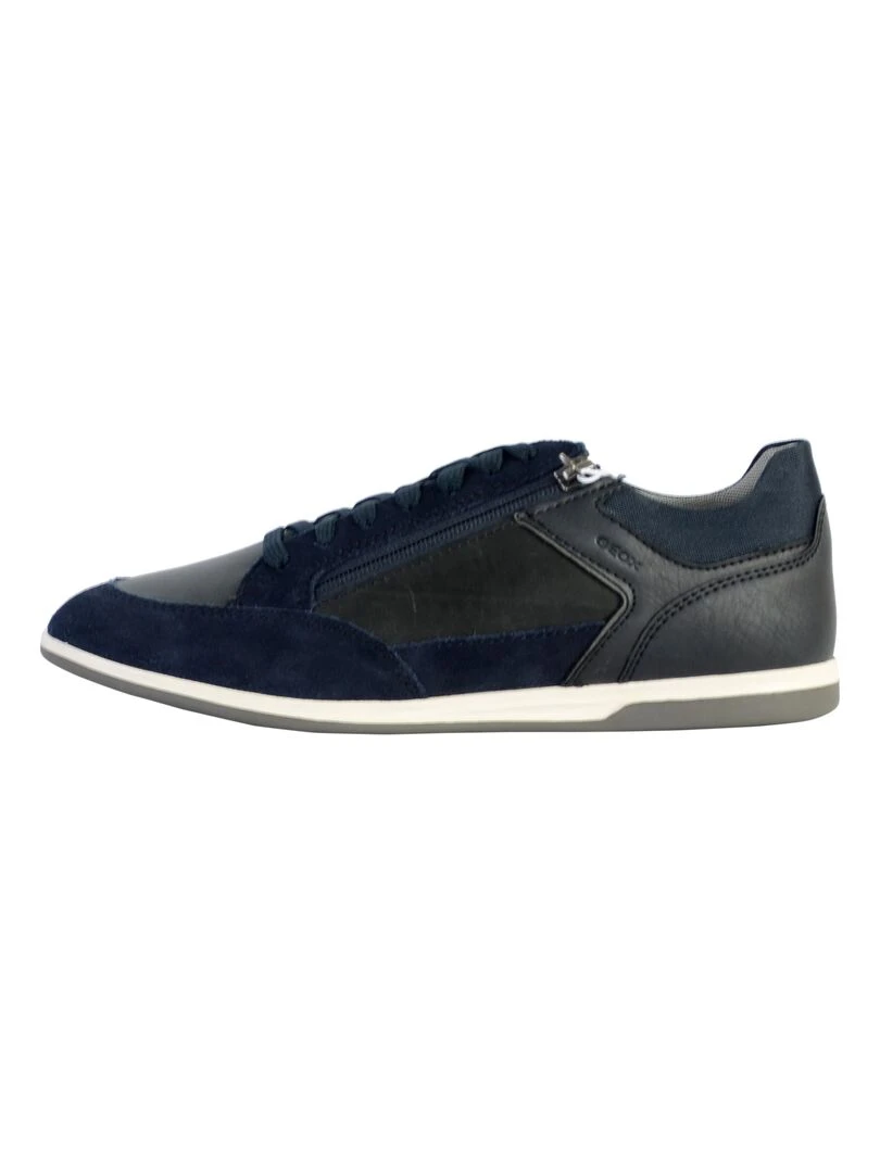 Basket Cuir Geox Cuir U Renan Bleu