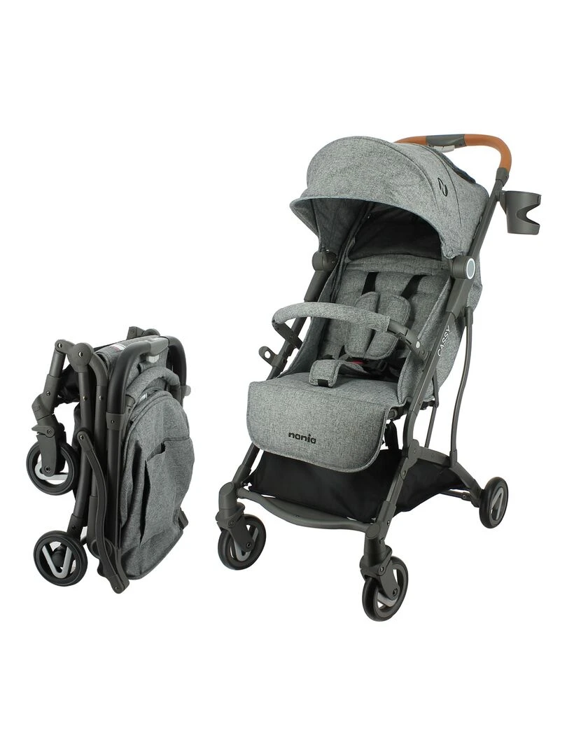 Poussette Compacte Cassy Légère Et Maniable – Nania Gris